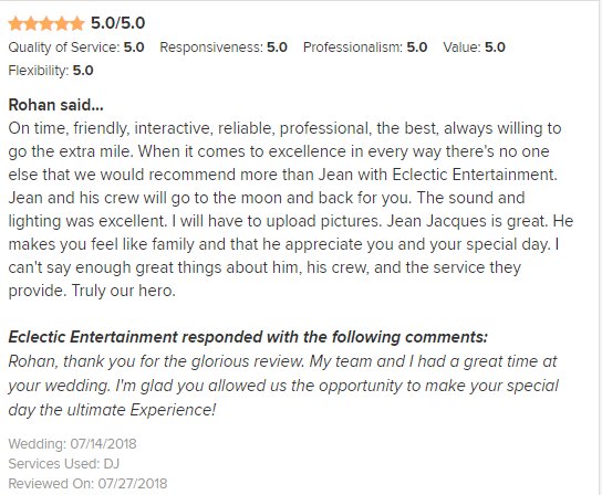 DJTripleJ01's tweet photo. At Eclectic Entertainment, it is not about us, it's all about YOU! #specialevents #weddings #photography #photo #videography #video #weddingflow #weddingphotography #weddingvideography #bride #groom #ido #mrandmrs #hitched #marryme #beautifulwedding #djs #dj #interactivedjs https://t.co/bFFDMWZccZ