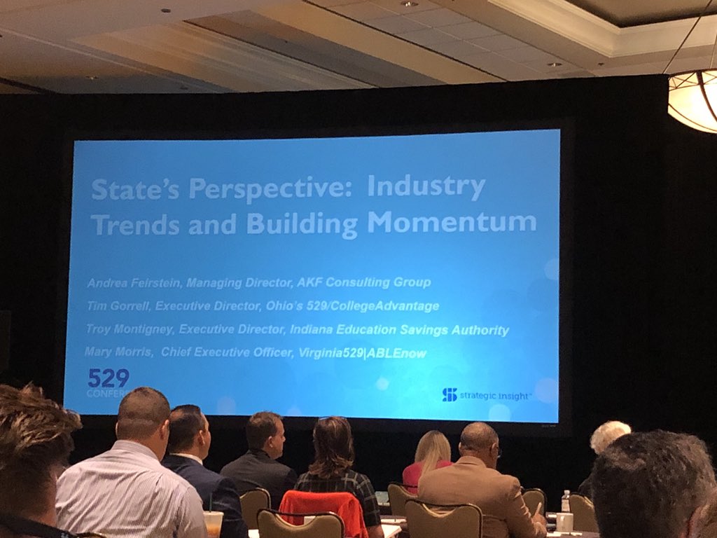 Today our program was represented on the “State’s Perspective: Industry Trends and Building Momentum” panel at the #529Conference. 

Indiana is a leader in education savings and it was a privilege to share its perspective!