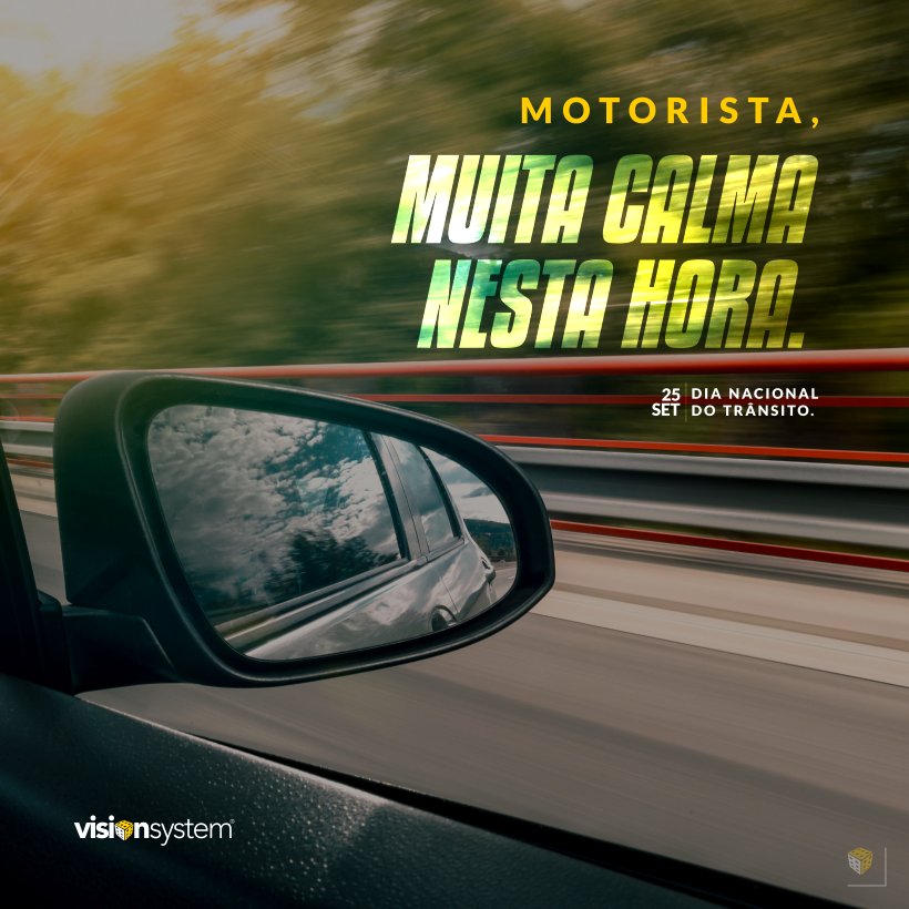 VSystem's tweet image. Na hora de dirigir, muita calma! ;)

#DiaNacionalDoTrânsito
#MotoristaConsciente