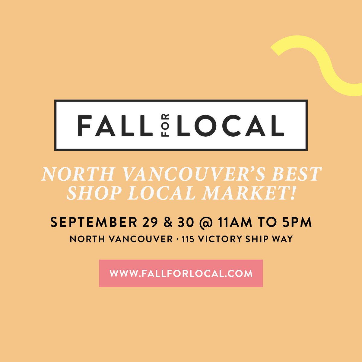 M A R K E T // This Weekend! #FallForLocal Market will be popping up on the #NorthShore #Vancouver with 80+ vendors, food trucks &amp; more. Grab your early bird tickets: bit.ly/18FFLMarket #shoplocal #markets #etsy #estymadeincanada #local #shop #northvancouver #vancouver