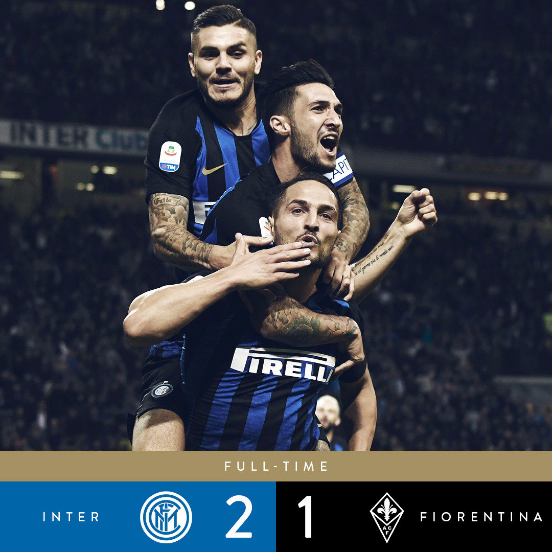 inter on twitter ft inter 2 1 fiorentina and breathe