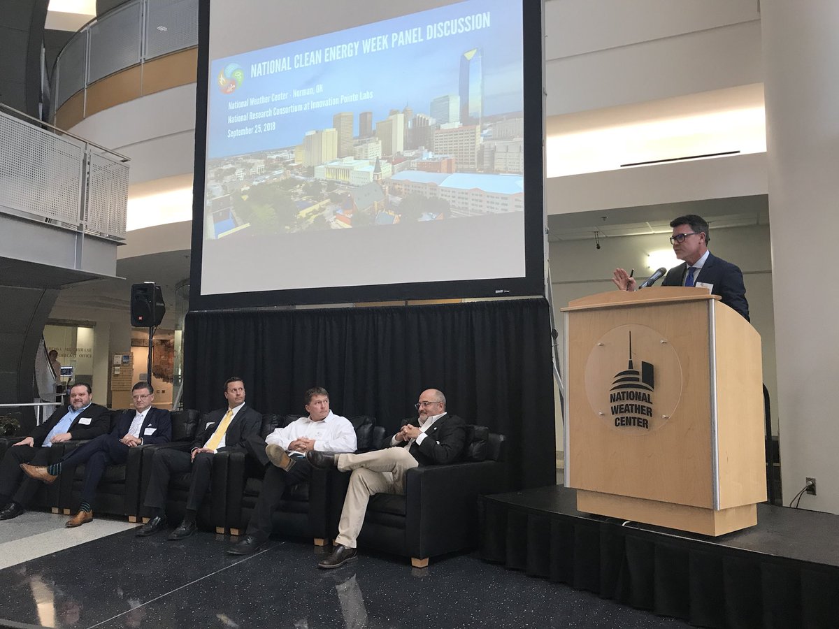 danielbthrasher's tweet photo. Attending @NCEWConf at the National Weather Center in Norman with @NRCsolutions &amp; @InnovPointe. https://t.co/uDIjHqgNUF
