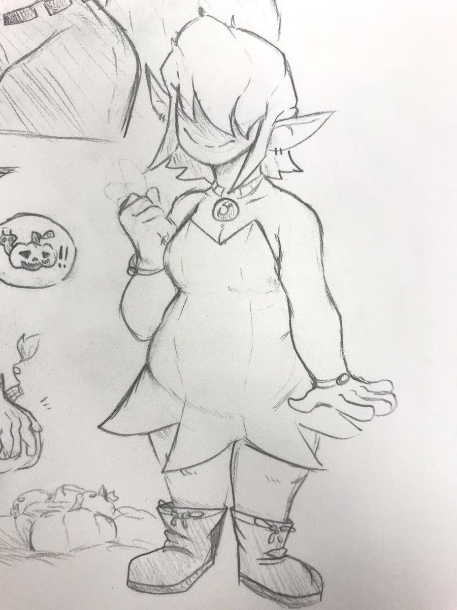 an elf girl i doodled in school 