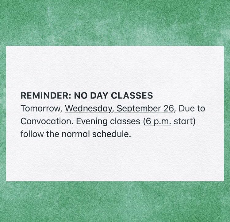 HCCCEOF's tweet photo. FYI EOF scholars! #HC3Convocation #HC3Fall2018 #HC3NoDayClasses https://t.co/TbKbHVnj95