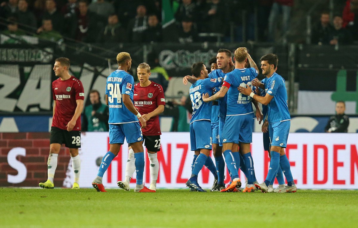 UEFAcom_de's tweet photo. Die @tsghoffenheim gewinnt auswärts mit 3:1 gegen @Hannover96!
#H96HOF https://t.co/cciBbVm4jG