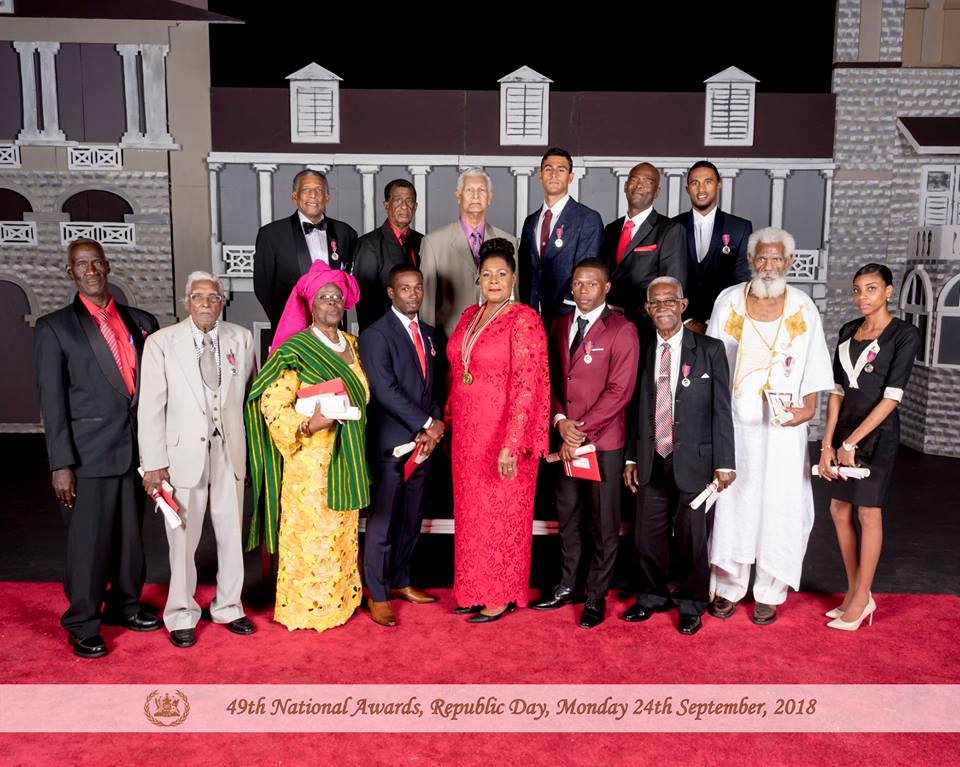 Congratulations to the athletes (<a href="/DylanCarter11/">Dylan Carter</a>, <a href="/NJISANE_PHILLIP/">KING NJISANE</a>, <a href="/kwesi_browne/">Kwesi Browne</a>, <a href="/nicholasleepau1/">Nicholas Paul</a>) who received the Hummingbird Medal Silver from HE Paula Mae Weekes at the 2018 Republic Day National Awards ceremony 👏🏾👏🏾🎖️