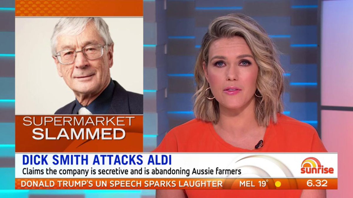 Sunrise On Twitter Dick Smith Has Slammed Aldi As Being ‘un Australian Saying The German