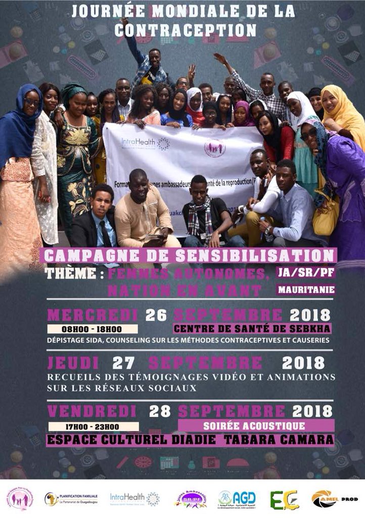 #Femmesautonomes
#Nationenavant
C’est le thème de la campagne de sensibilisation des jeunes ambassadeurs à l’occasion de la journée mondiale de la contraception