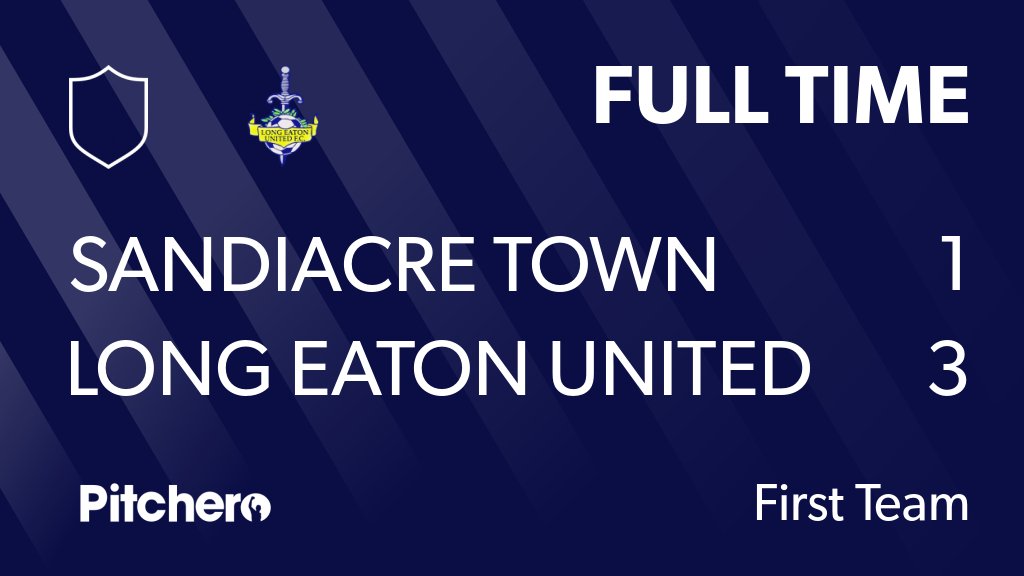 LongEatonUnited's tweet photo. FULL TIME: Sandiacre Town 1 - 3 Long Eaton United FC
#SANLON #Pitchero
https://t.co/jXp9u4occH https://t.co/46eIkoaDtH