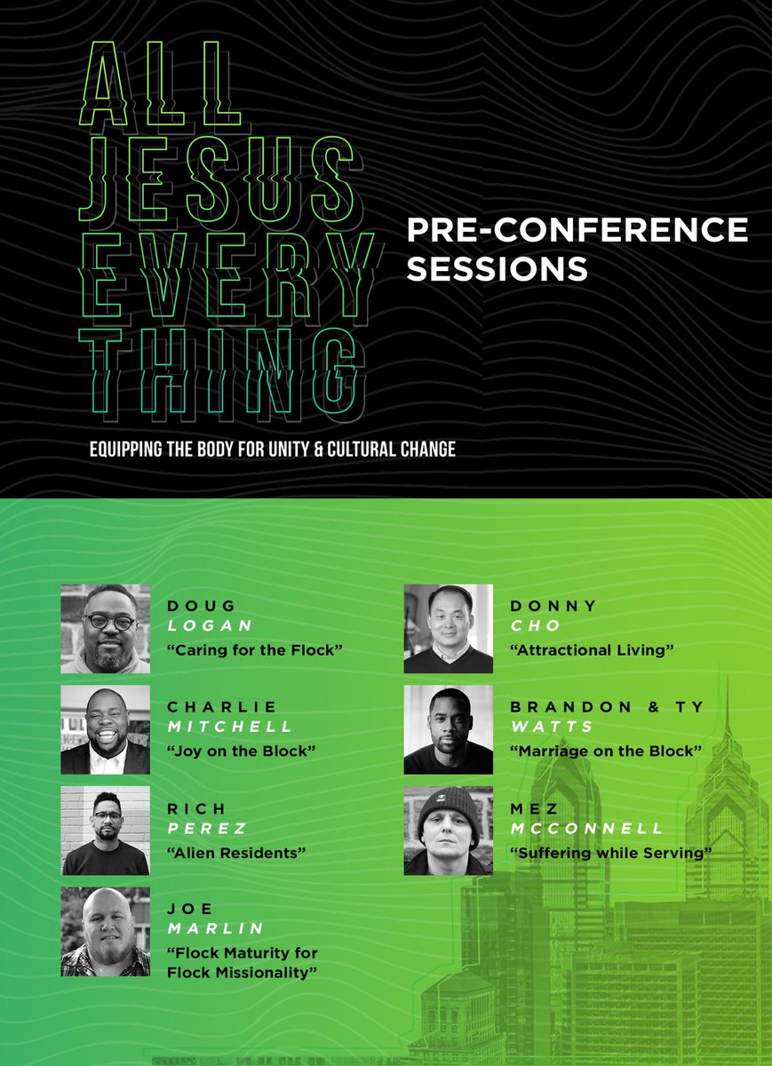 Gabe_Ruth's tweet photo. EXCLUSIVE! As you get ready to join Pastor Doug Logan on Facebook Live tonight at 6pm as he talks and takes question on the #TFrequency18 pre-conference, we present for your consumption the official lineup for the Church In Hard Places Pre-Conference!! #AllJesusEverything https://t.co/rmNhgko7cQ