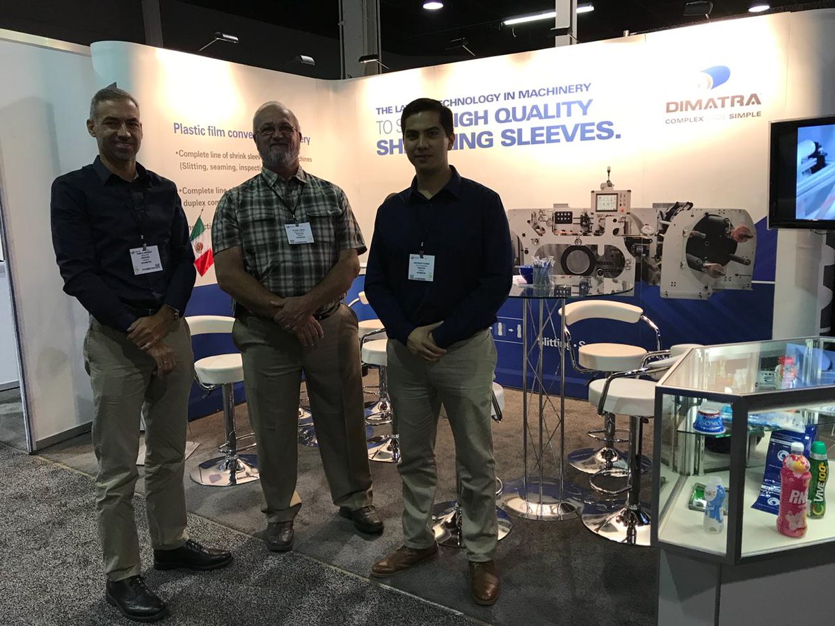 DIMATRA1's tweet photo. Arrancamos nuestra exitosa participación en #LabelExpo2018
Nos encontramos en el #stand1803.
"La #mejor #tecnología en el #control de la #calidad del formado de #manga #termoencogible, es marca #DIMATRA" https://t.co/XEIph1TebQ