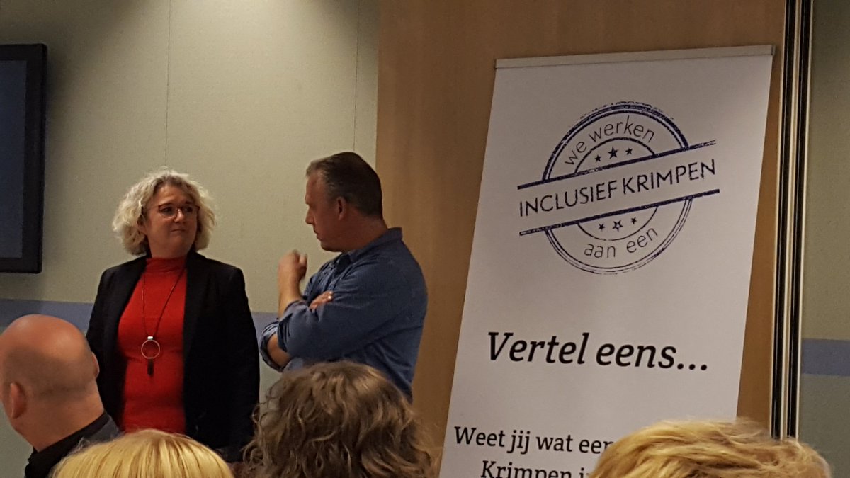 Toffe actie bijeenkomst met heel veel professionals, inwoners, beleidmakers, politici en bestuurders om samen krimpen #inclusiever te maken.  Ook uitreiking vd eerste keurmerken aan organisaties.  @jsoadvies <a href="/gemkadij/">Krimpen a/d IJssel</a> @egmondconnect
