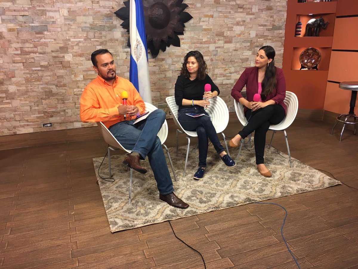 Hoy anduvimos en gira de medios por Canal 2 y Canal 12. Promovimos nuestra agenda cultural y el festival de cine ICARO. Mañana se presentaran en nuestro auditorio un maratón de producciones nicaragüenses 🤩