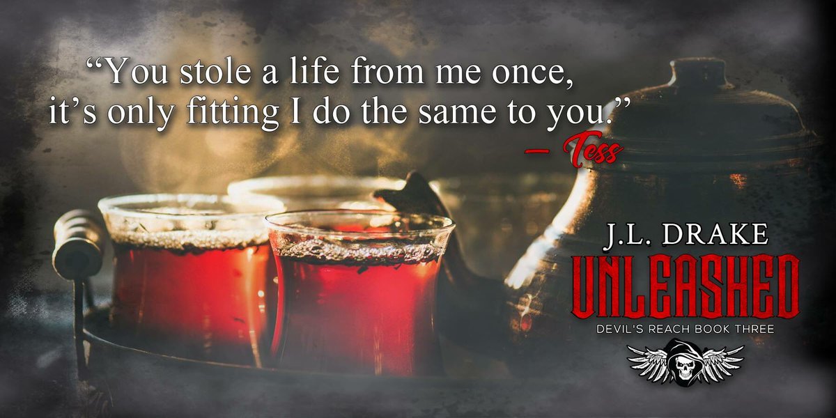 #TeaserTuesday 
Unleashed, book 3, Devil's Reach #3 by @jodildrake_j is releasing 10/30!!!

Pre-order
US: amzn.to/2PmGKLc 
UK: amzn.to/2PSsMld 
CA: amzn.to/2C3WOjn 
AU: amzn.to/2wtjuEp

TBR: goodreads.com/book/show/4155…

#MCRomance #DevilsReach #Trigger