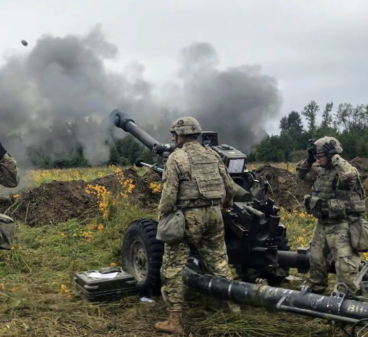 RealRedKnight3's tweet photo. Bonecrusher Battery delivering indirect fires in support of Leader Rakkasan units during the Battery Artillery Readiness Test! Red Knight Rakkasan!⛩⛩#TimeonTarget @RealRedKnight6 @TheRealRak3 @TheRakkasans @TheRealRAK95 @FORSCOM https://t.co/nP3FlSWxub