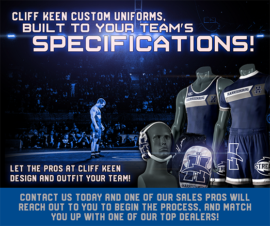 CKAwrestling's tweet photo. Step onto the mat with confidence this season! #CliffKeen custom singlets are second to none. Contact us today to get a one of a kind design for your team started!
---> https://t.co/XmfGLCdXX6
#CliffKeen #KeepWrestling #CustomSinglets https://t.co/uFYQCVxkcN