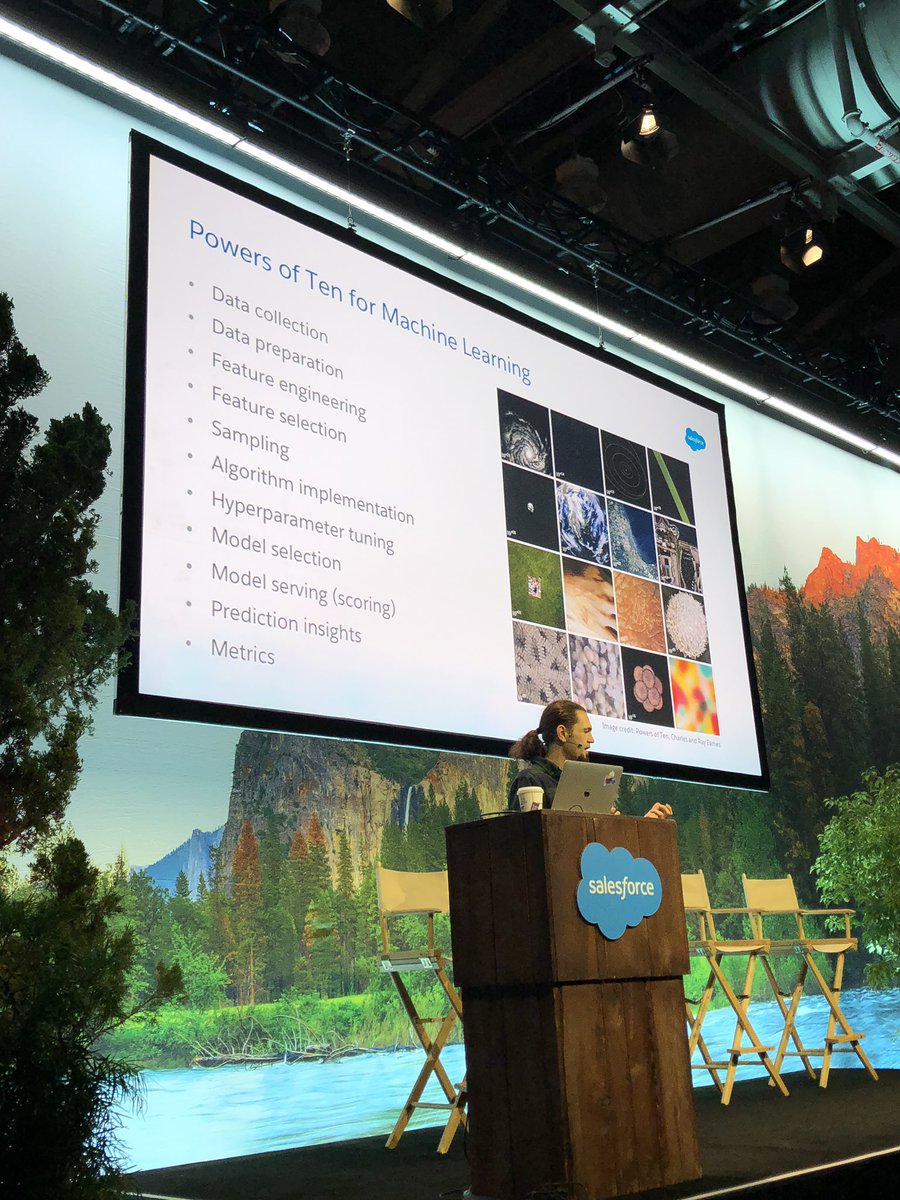 Attending <a href="/Salesforce/">Salesforce</a> #DF18 -getting my data nerdery kicked up a notch with #Einstein #ML #AI