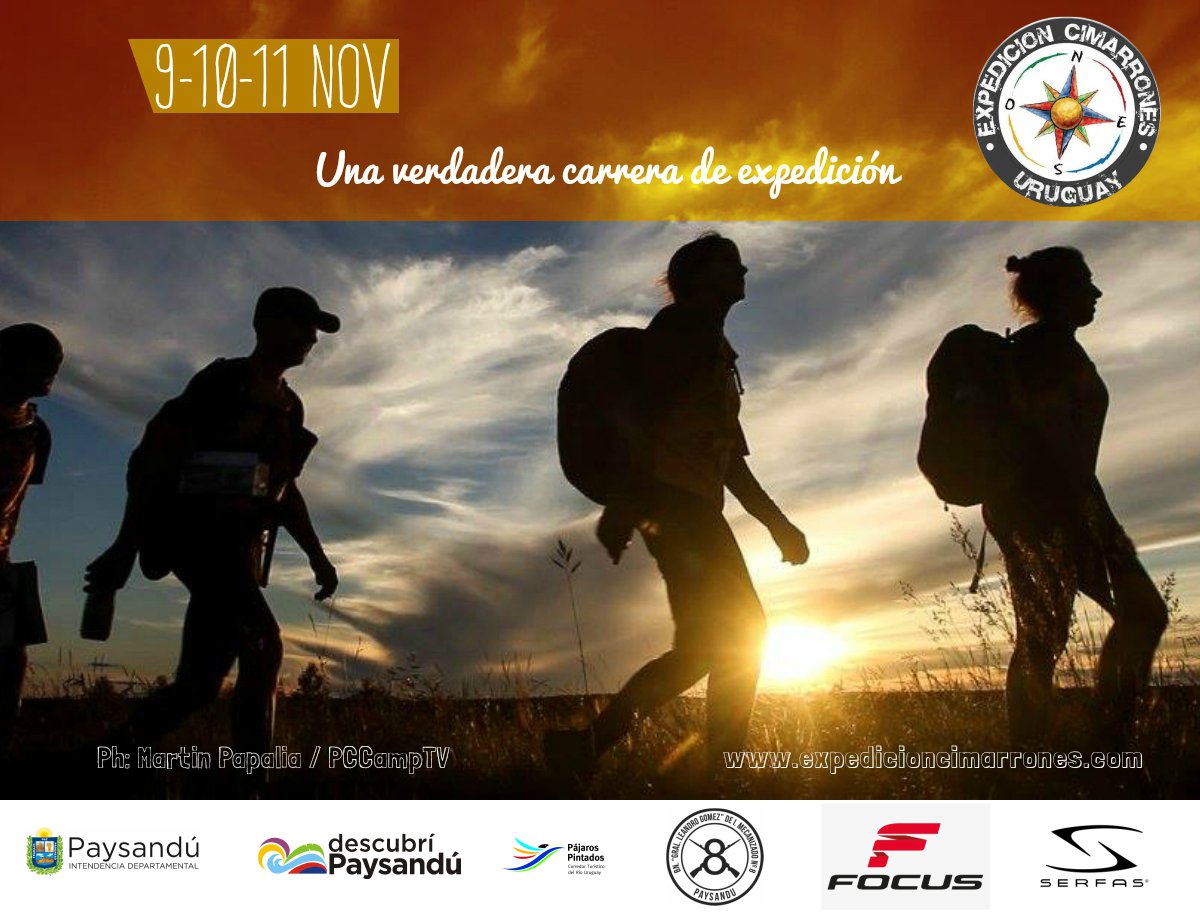 ECimarrones's tweet image. ‼️Quedan 5 días para el inicio de la última franja de inscripciones ‼️ 
🌐 expedicioncimarrones.com
 📆 9-10-11 noviembre 2018
 🇺🇾 Paysandú