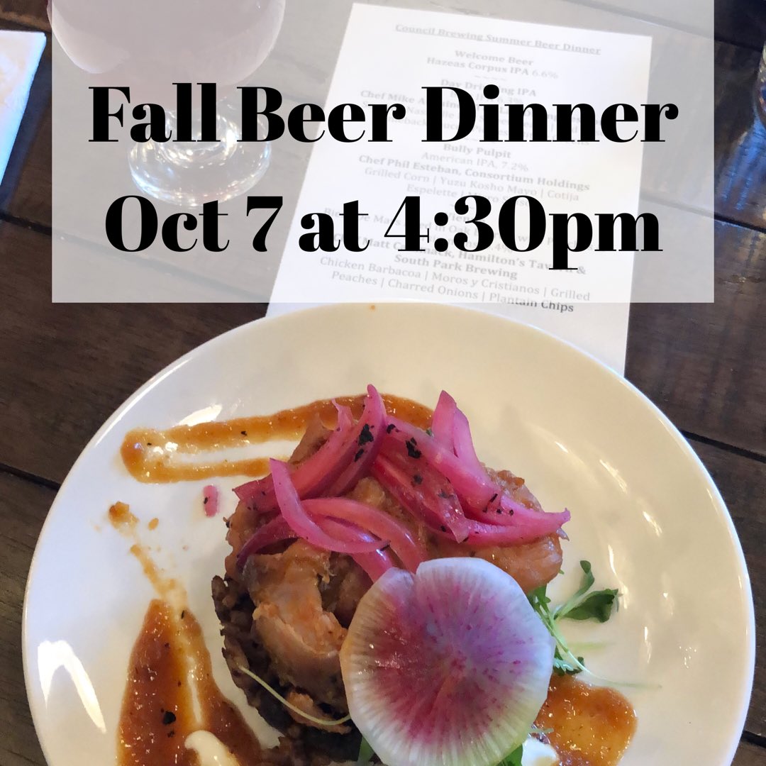 Grab your tickets to this next beer dinner at Council-Kearny Mesa! 6 courses, 8 beers, AND it benefits the Lupus Foundation of Southern CA. #beerdinner #community #lupus #fightlupus #beertotherescue