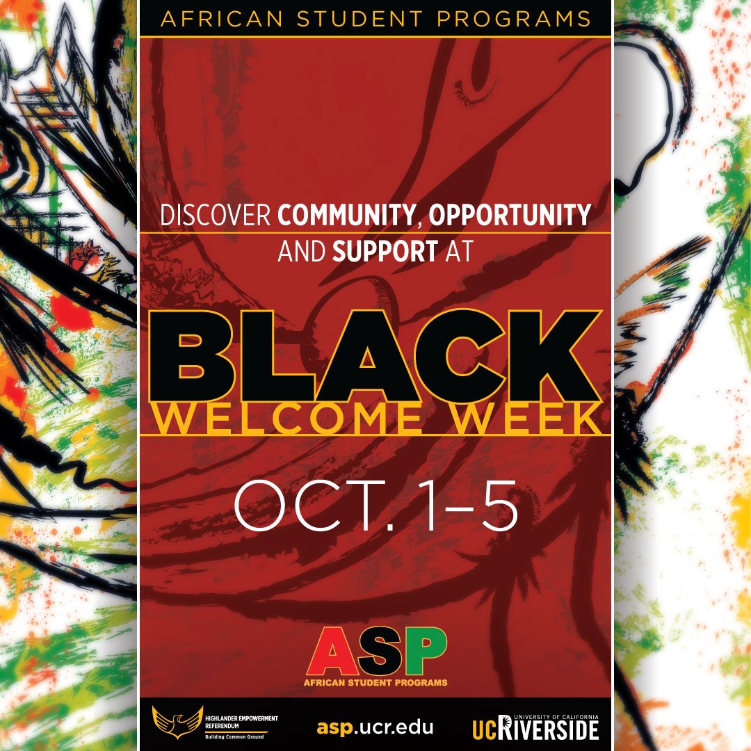 Welcome Back Highlanders! Make sure to stop by ASP for more information about Black Welcome Week 2018.