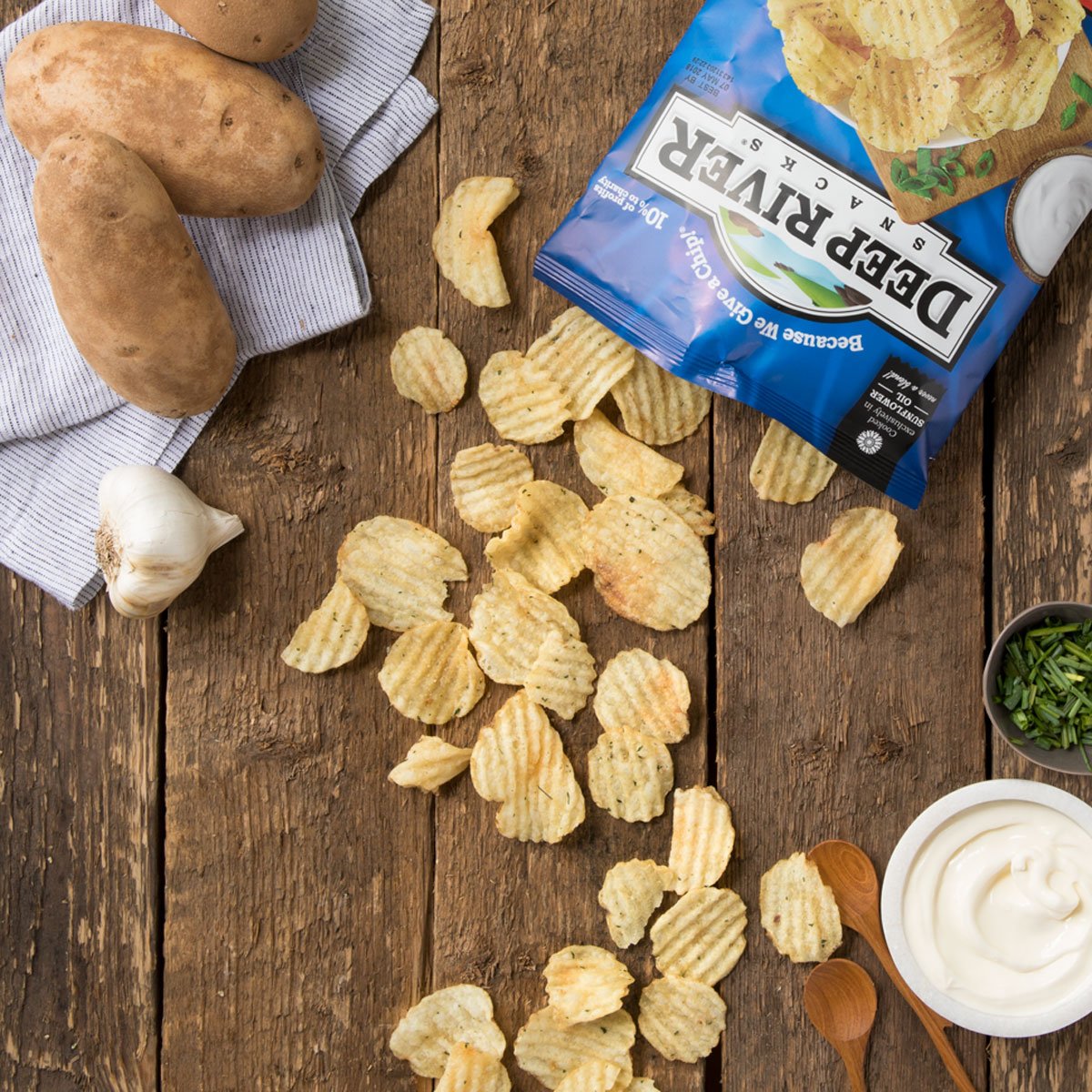 Our Sour Cream &amp; Onion kettle chips are gluten-free, non-GMO, and cooked with sunflower oil—making your favorite bold and tangy chip even better. amzn.to/2OChh06