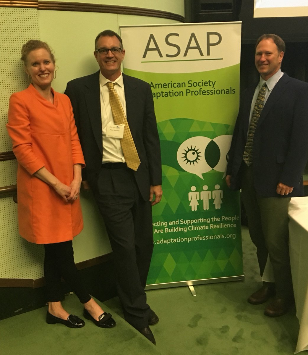 joycecoffee's tweet photo. Great to Hear What's New In Climate Resilience Finance from experts Cameron Davis @Aquavate @GEIConsultants and Pete Mulvaney @JacobsEngineers #GLAF2018 with @adaptpros https://t.co/LQMvaOJL23