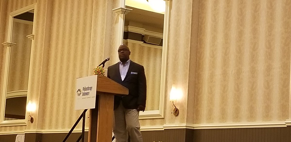 philanthropyDE's tweet photo. "In our line of work, every story starts with 'Once upon a time...'" @SidneyRHargro of @philanthropyPHL shares his powerful #story to start the afternoon session at #PD2018. #netDE https://t.co/SftfMLfw7s