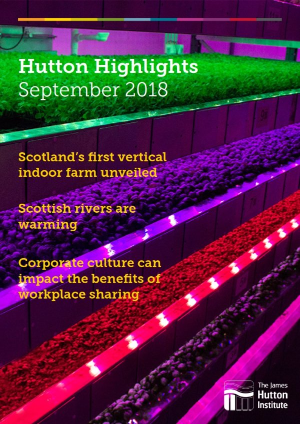 JamesHuttonInst's tweet photo. Hot off the digital press: the September 2018 issue of Hutton Highlights, including news about vertical farming, #sustainability, #climatechange, #WomeninSTEM, #BetterBarley and more! https://t.co/m7ceTAOreO
#LeadingIdeas
#ScotScience https://t.co/ymmYEDDmhr