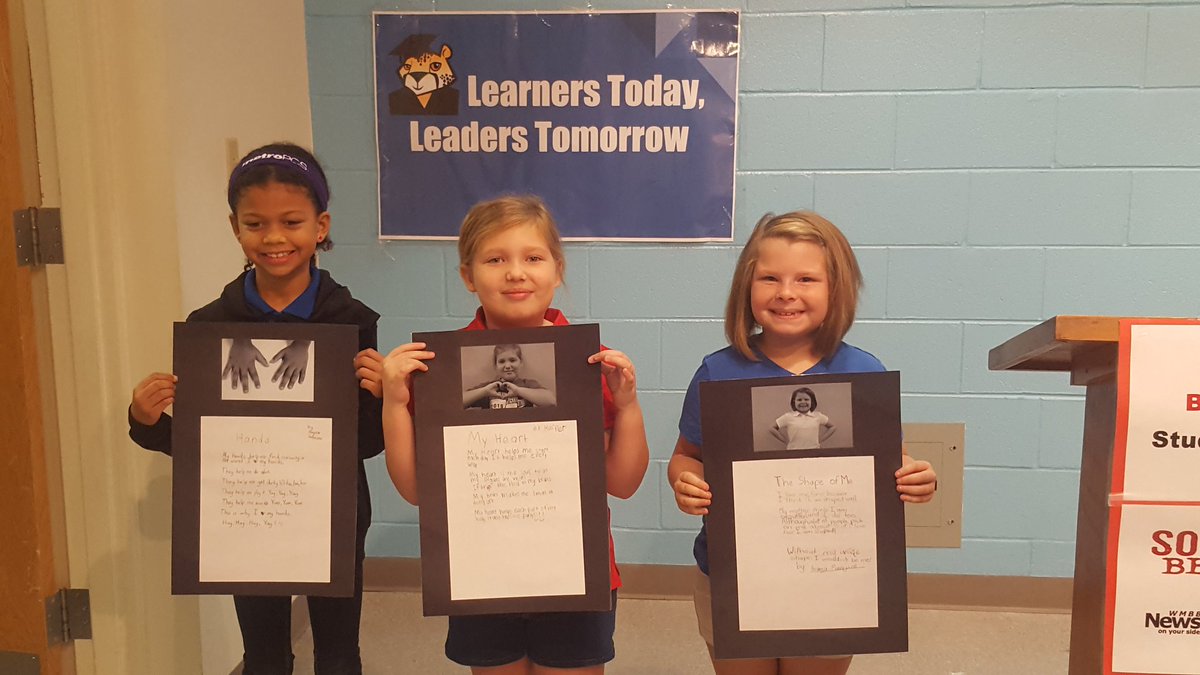 nwalls418's tweet photo. Showing off the hard work we did on our #BestPartOfMe poems on the morning announcements
#MCSBELIEVES @mcherryst https://t.co/P7W0H2iTQC