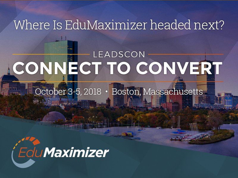 EduMaximizer is headed to @leadscon's #ConnectToConvert next week! Schedule a time to meet with our team: buff.ly/2DwauEm We look forward to seeing you there! #leadgen #cctr #contactcenter #LeadsCon #LeadsConCTC #Marketing #Compliance #MarTech #Analytics