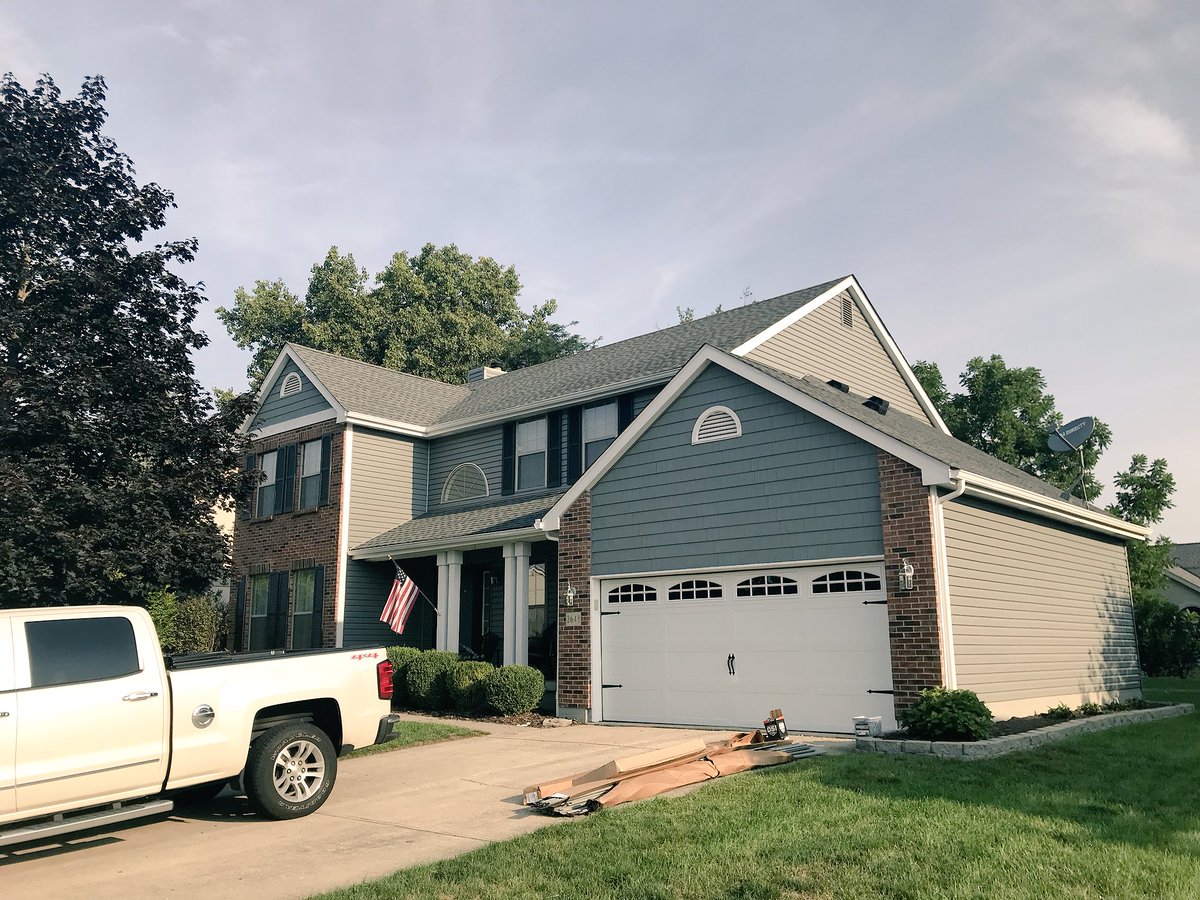 TRG does more than just roofing. Here is a siding replacement project in Grove City, OH. TRG services include roofing, siding, gutters, windows, painting and more. #TheRoofingGuys #TRG