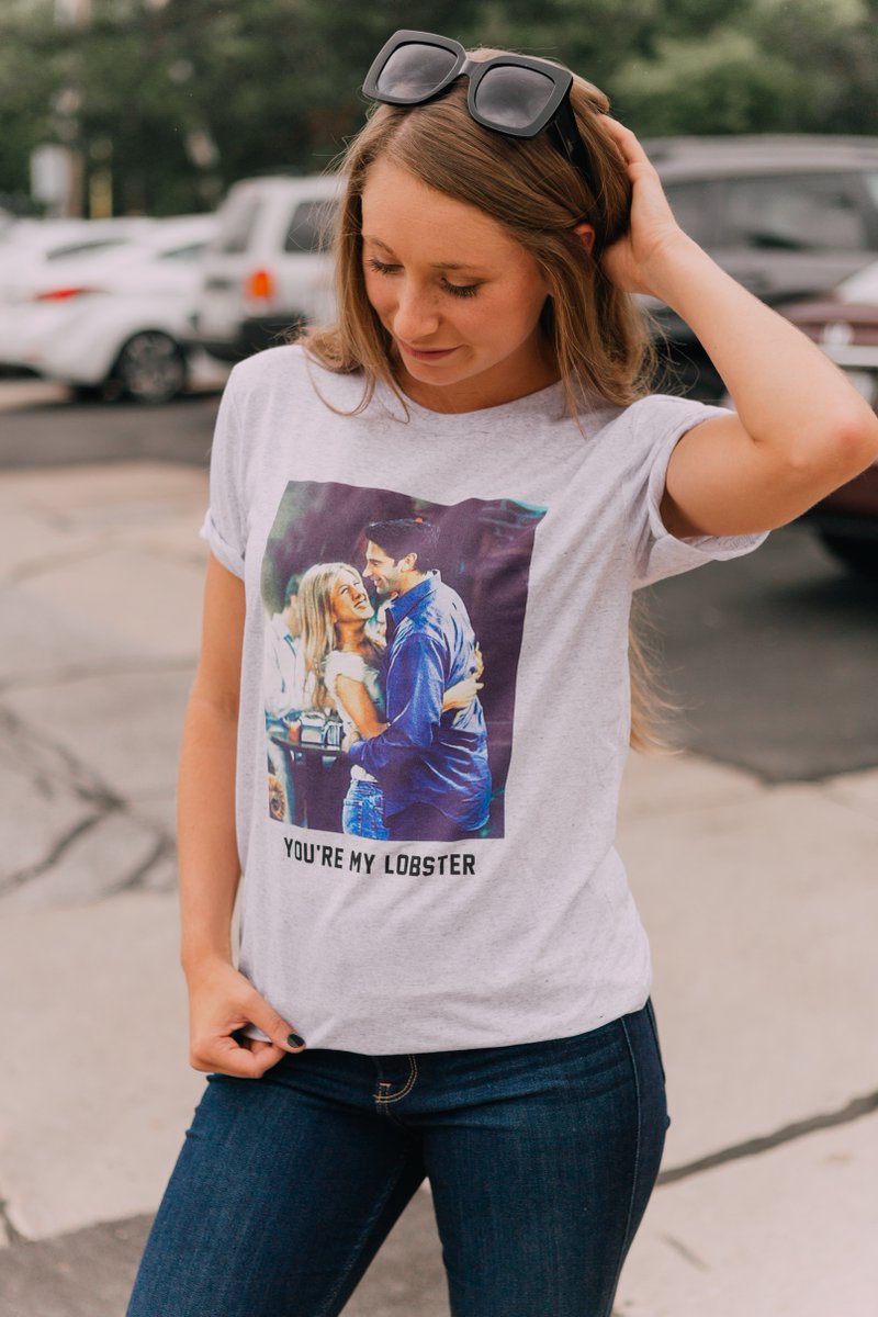 shop4sisters's tweet photo. Have you gotten our best selling friends shirt yet?! We’re obsessed 🦐🦐🦐 #xoxofoursisters https://t.co/V6X5jAOTtQ