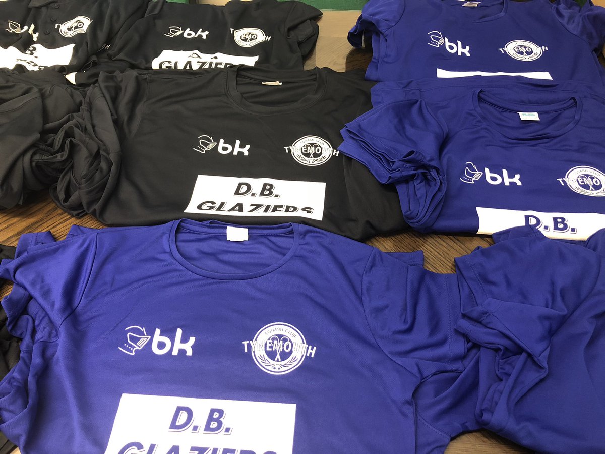 <a href="/NbriaSquash/">Northumbria Squash</a> Team Squash returns this week! All 5 men’s teams in action, including 2nds v 3rds on Wednesday evening. Huge thanks to <a href="/BlackKnightEUR/">Black Knight</a> &amp; #DBGlaziers for kitting our our teams in lovely new shirts #teamtynemouth