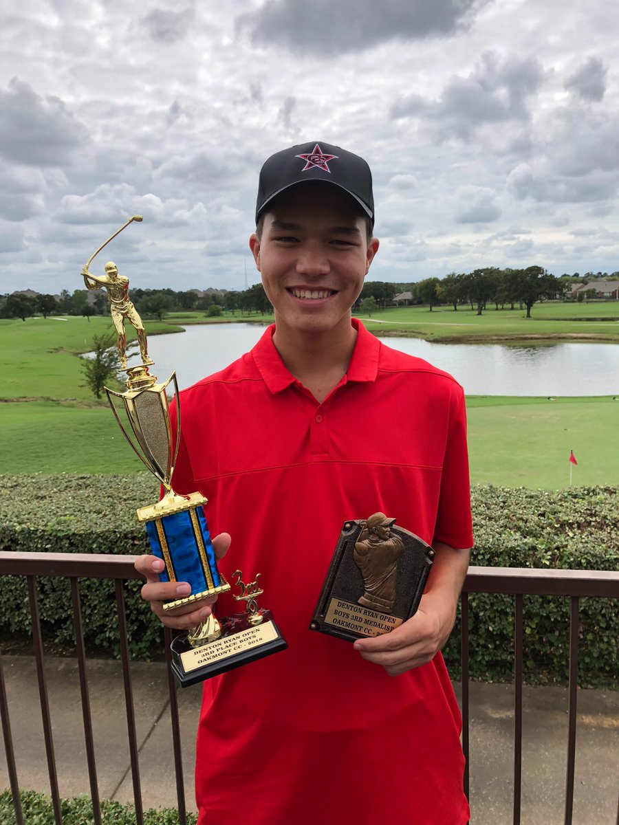 Coppell Boys bringing home the hardware in their first tournament of the year.  3rd place overall, and Sophomore Andrew Chow got the 3rd place medalist