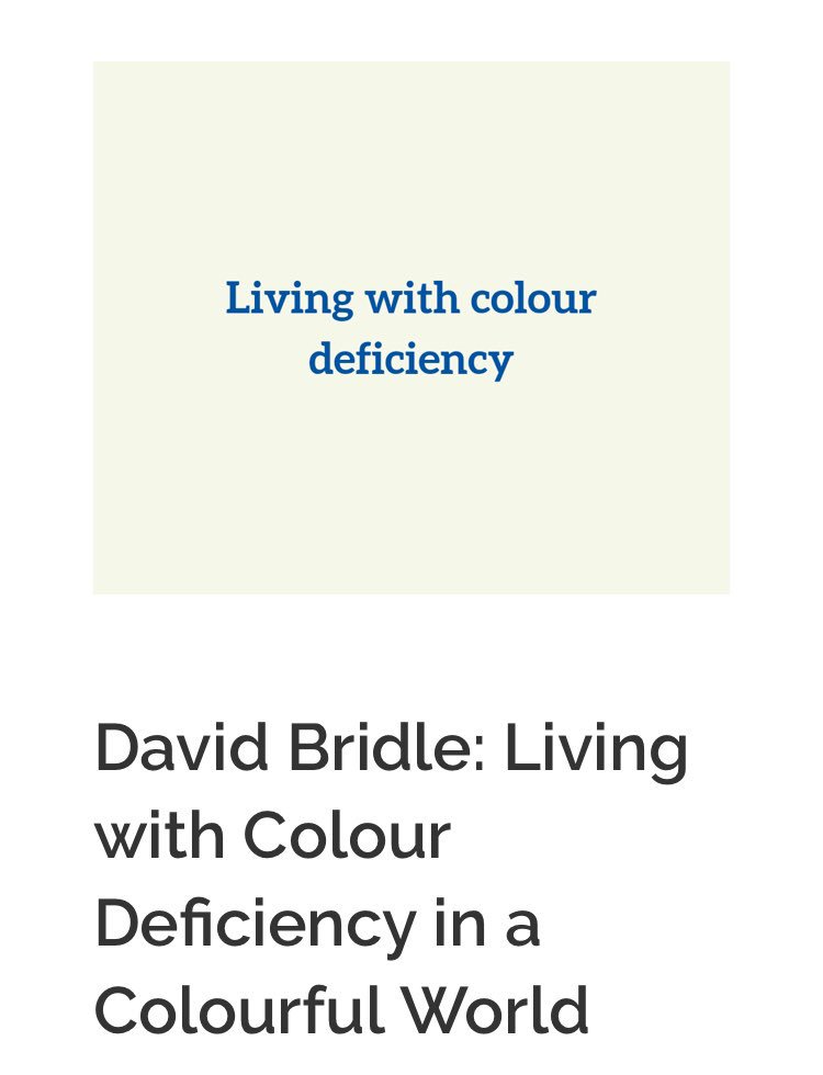 SightCareGroup's tweet image. Our latest guest post is from our member @bridle_david on colour deficiency and makes for a great read sightcare.co.uk/social-media/d… #opticians #optometrists #optometryhour