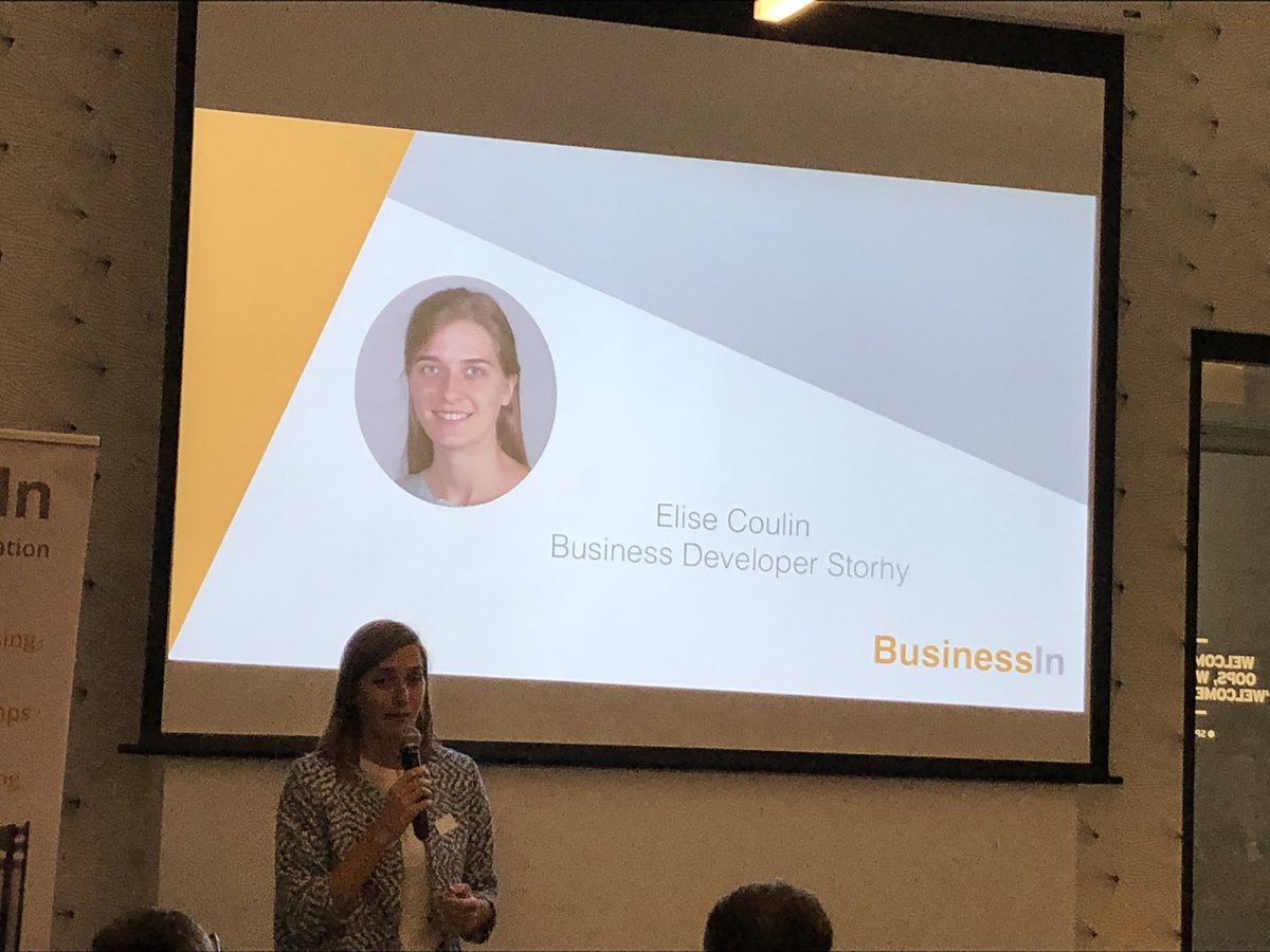 ElsaB_HR's tweet photo. Pitch de @storhy lors de lEvent @BusinessIn_ch #management4.0 https://t.co/N7gnbeuzEv
