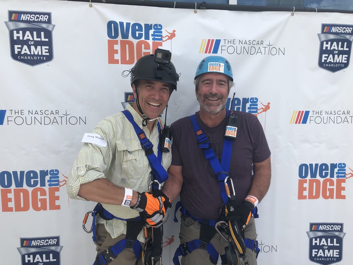 Thumbs up from our first group of Rappellers #OverTheEdgeCharlotte 👍🏼