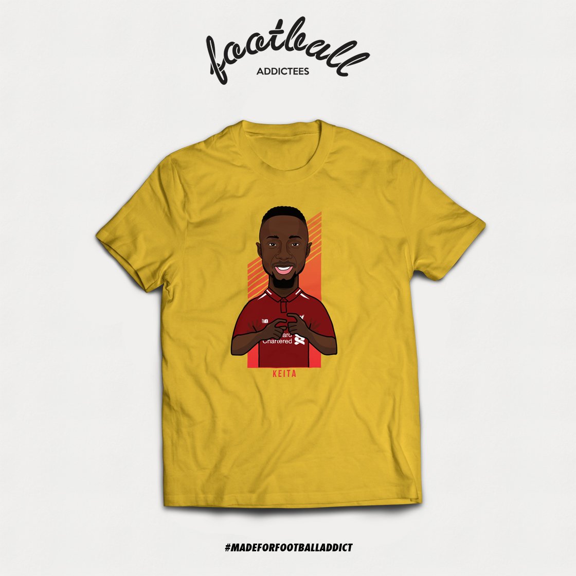 ftblladdictees's tweet photo. T-shirt #LIVERPOOL | #KEITA | IDR 110k | MORE INFO &amp; ORDER : 089629002747 #FOOTBALLADDICTEESKATALOG https://t.co/VNoLsWvRl0