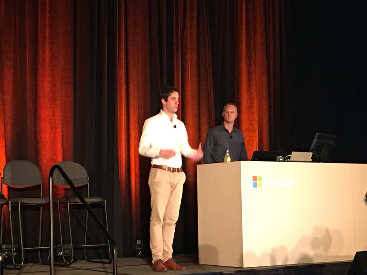 fberson's tweet image. .@RDS4U and @PieterWigleven kicking off the session on Windows Virtual Desktop in a huge packed room ballroom! #msignite #RDmievolved #mswvd
