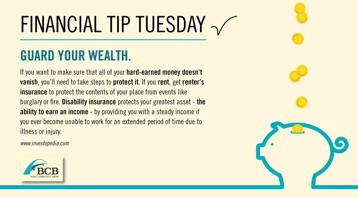 BCB_Bank's tweet photo. #financialtiptuesday #bankwithbcb #yourcommunitybank #bcbbank https://t.co/be3tJDLzkB