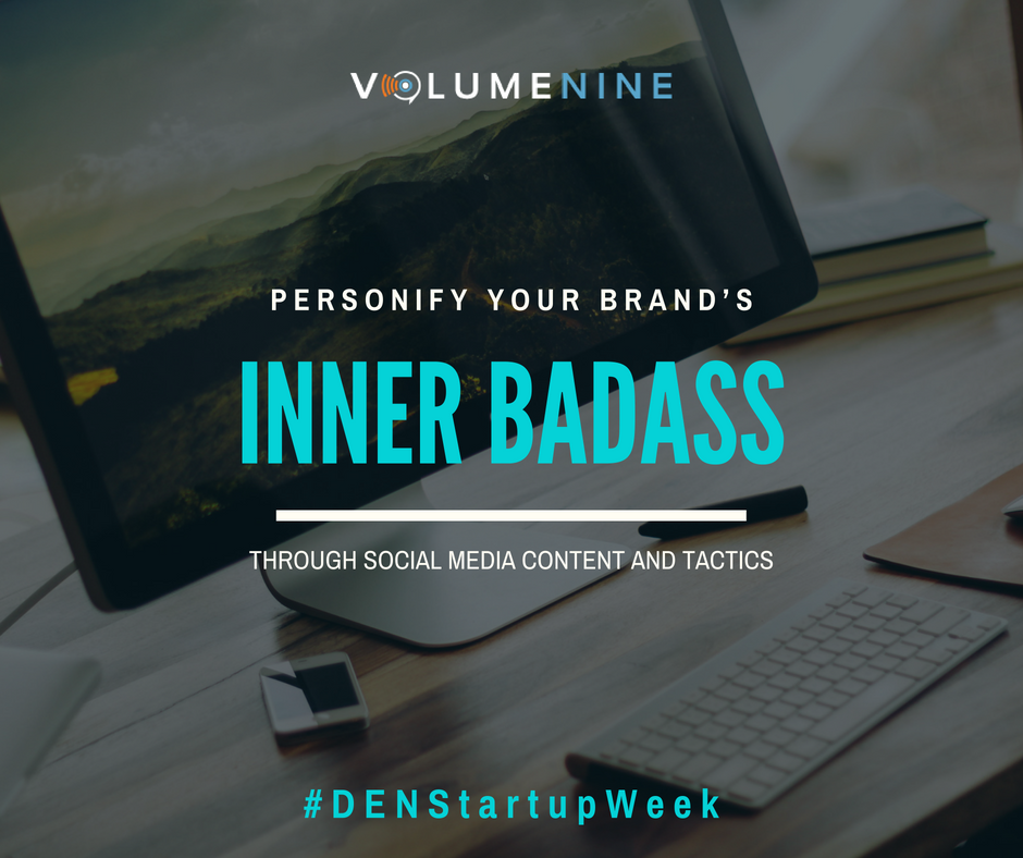 volumenine's tweet photo. Are you tired of reactionless social posts and a decline in reach? Sign up for our "Become a Badass Brand on Social" session at #DENStartupWeek! 9/27 | 2:00PMhttp://bit.ly/2OHikvX https://t.co/szTQCvzNib