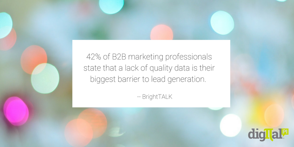 Quality data = increased connect rates, increased reach into target accounts, and increased sales. dld.bz/gWMYA #marketing #salestips