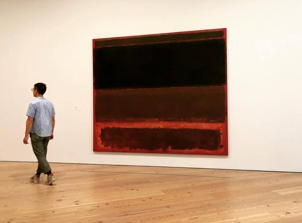 whitneymuseum's tweet photo. "A painting is not a picture of an experience, but is the experience."—#MarkRothko, born #otd in 1903. Stop by floor 7 to see Rothko's 1958 painting, Four Darks in Red, on view in Where We Are! #WhitneyCollection https://t.co/jdaL027qPg