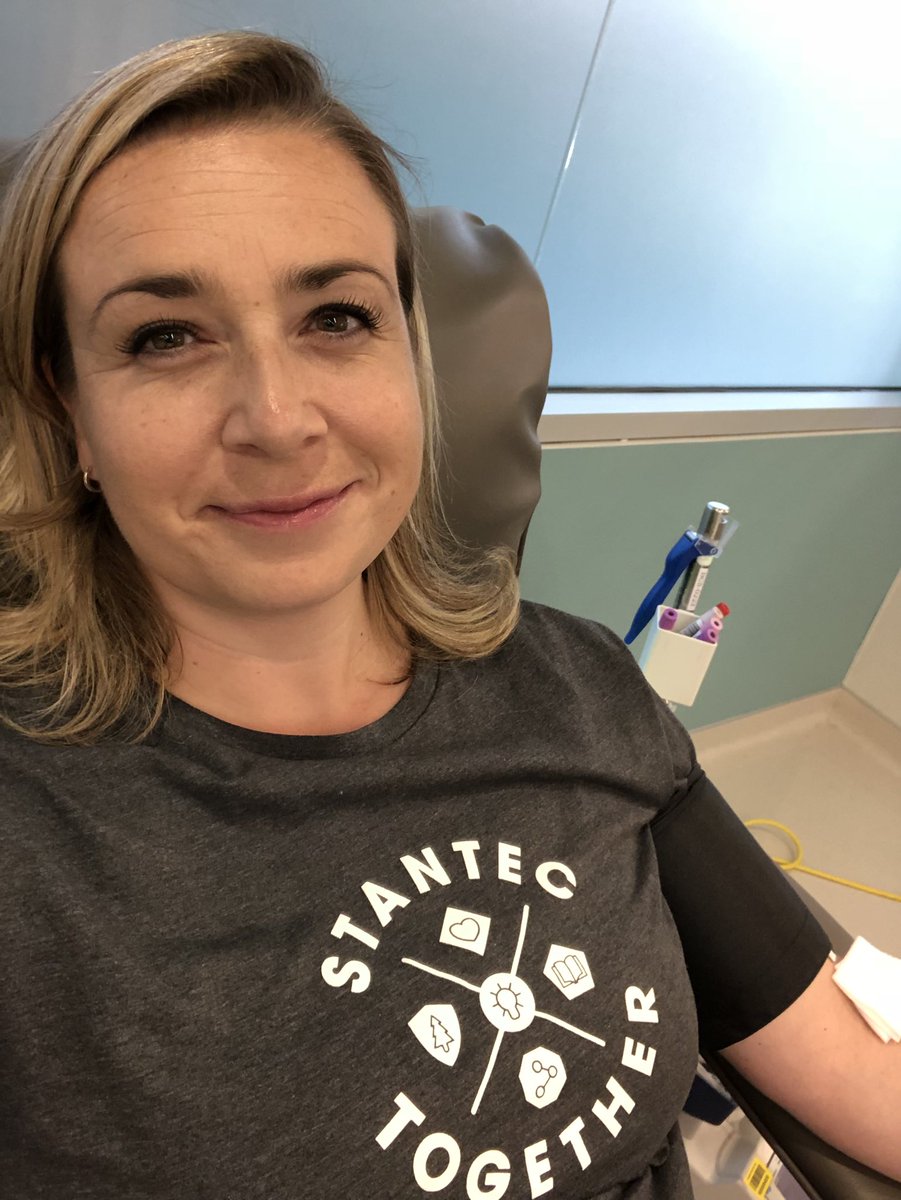 juliealitia's tweet image. Day 2 of @Stantec in the Community Week, thought I’d stop by Cdn Blood Services in #yyc to #givelife with my colleagues. #StantecTogether @itsinyoutogive