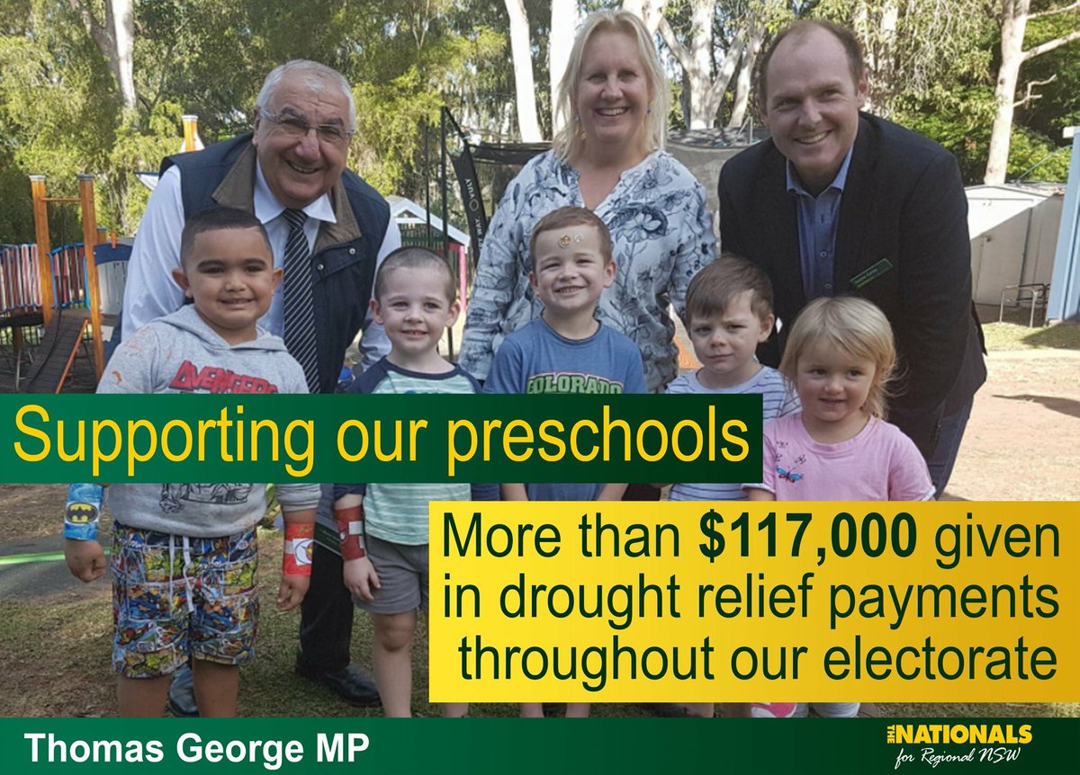 Families across the electorate are struggling through the drought. Thank you <a href="/smitchellmlc/">Sarah Mitchell</a> &amp; <a href="/GladysB/">Gladys Berejiklian</a> for announcing this package to support these families.