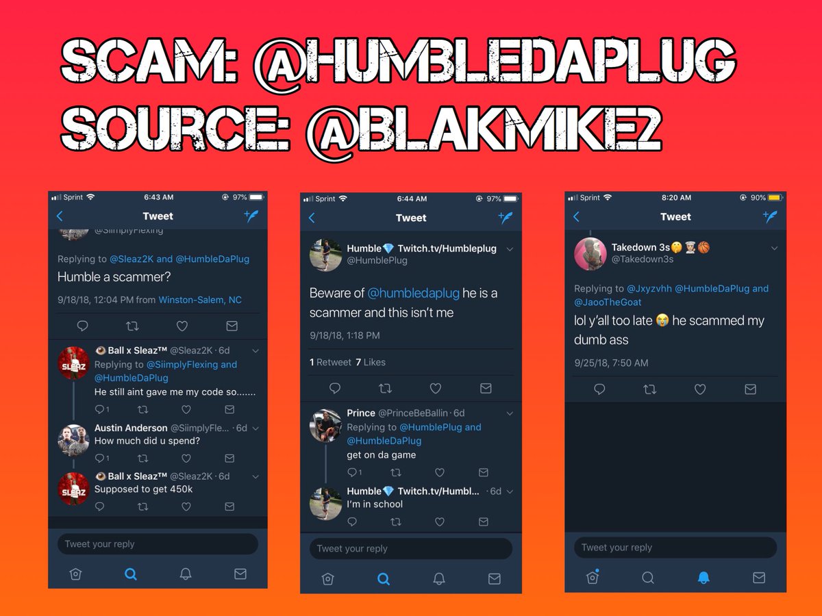 GawCheck's tweet photo. Scam: @HumbleDaPlug

Be aware of scammers! https://t.co/ViqurUF3BT