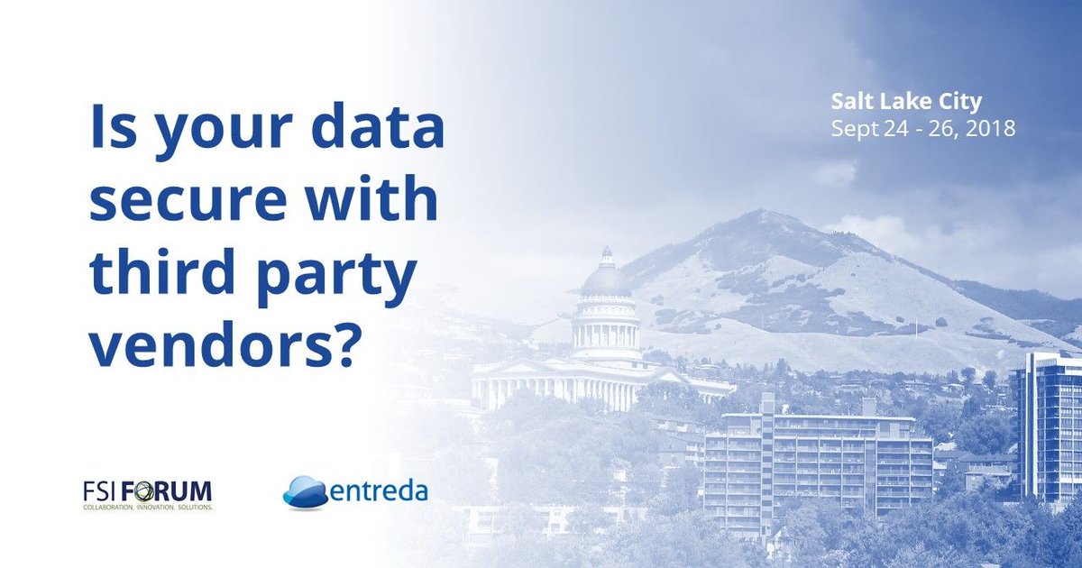 entreda's tweet photo. Are you ready for a cybersecurity audit? Meet us at the #FSIForum18 to know more about how you can manage all users, devices and networks and ensure a cybersafe environment

#fsiforum #fsi #cybersecurity #finra #sec #compliance #nist #cyberthreats #cyberrisk #ria #brokerdealer https://t.co/xiOAmLgAft
