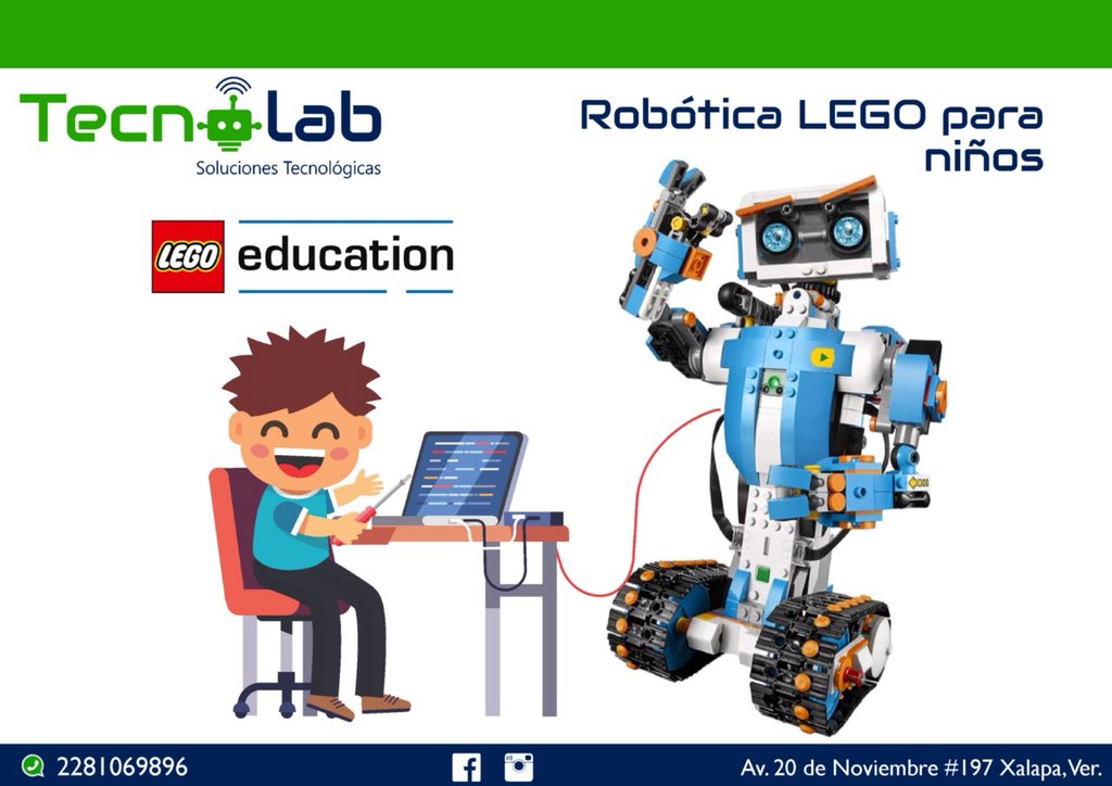 TecnolabXalapa's tweet image. =Taller de Robótica con LEGO= Octubre informes al 2281069896 ¡Cupo limitado! ¡INSCRÍBETE! #Xalapa #Robotica #Niños