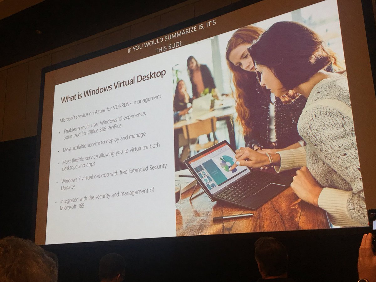fberson's tweet image. .@RDS4U and @PieterWigleven on Windows Virtual Desktop #msignite #RDmievolved #mswvd
