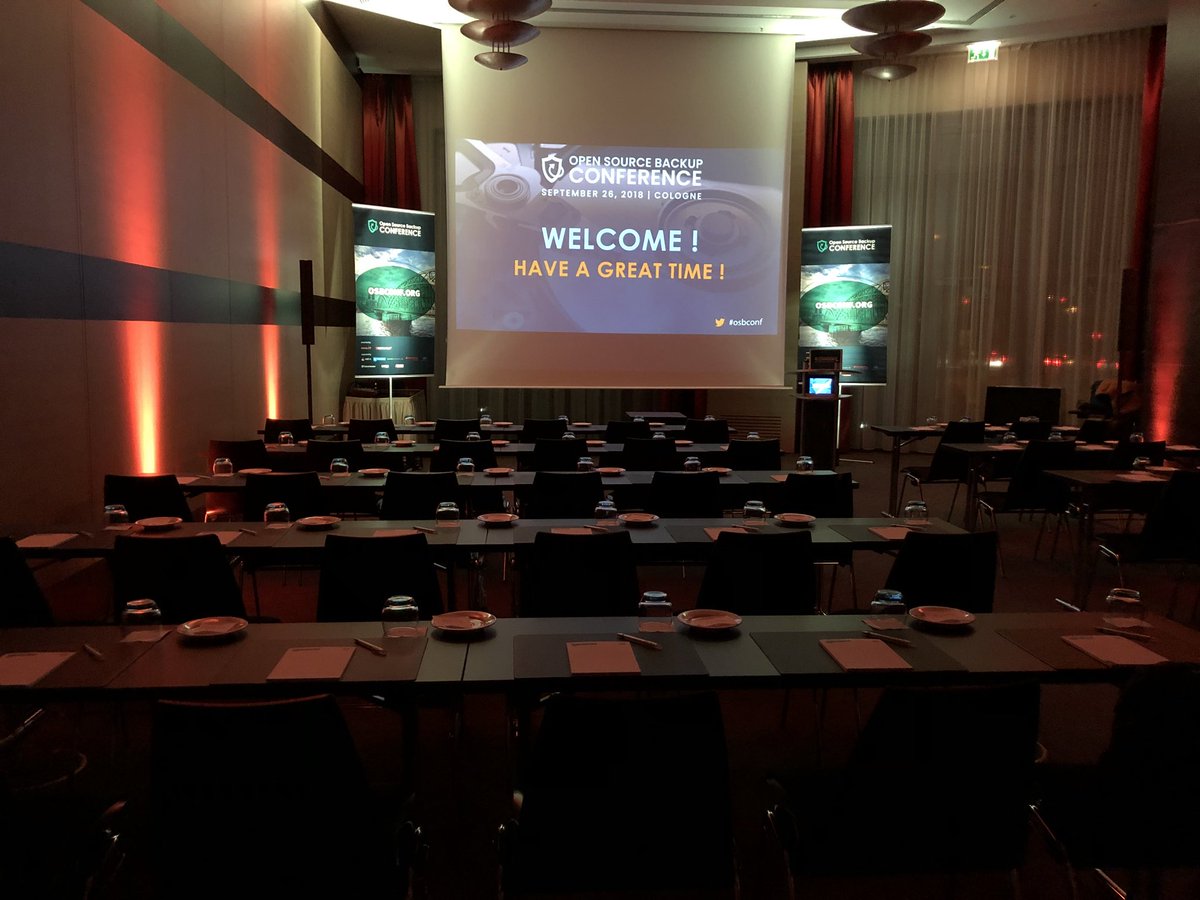 Preparations are almost done! #osbconf #bareos #backup